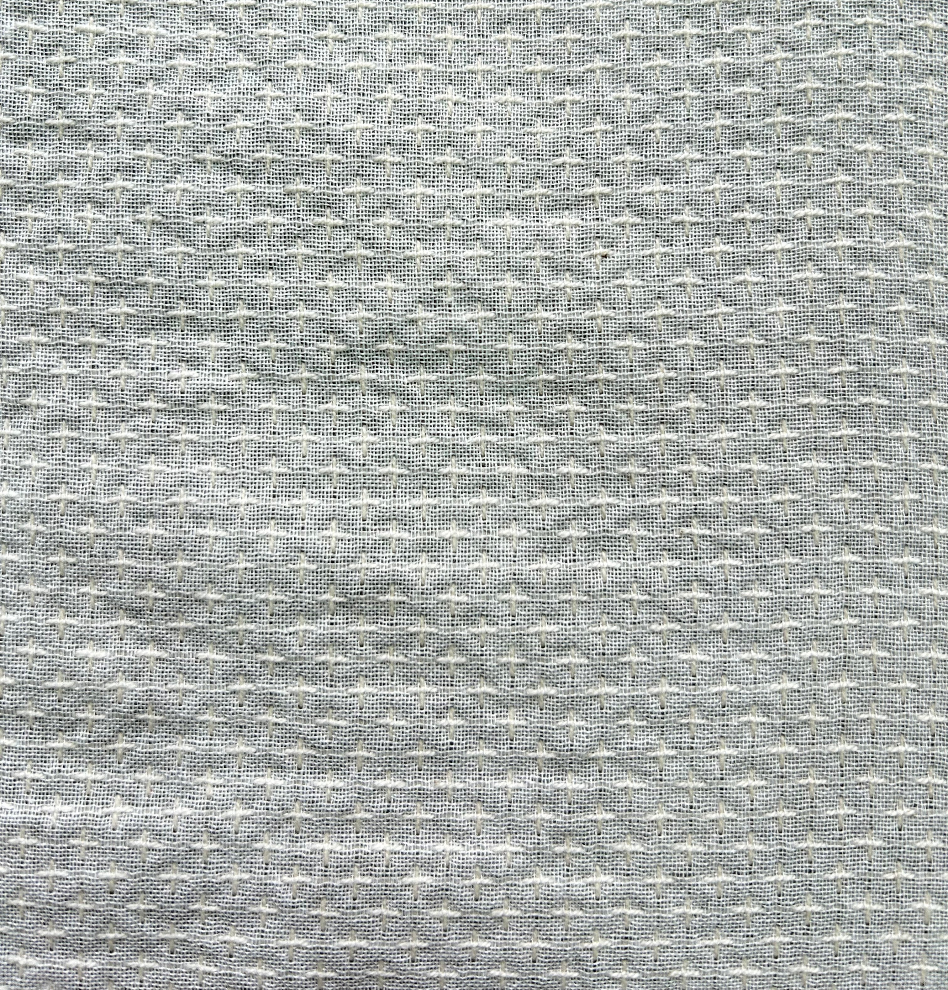 刺子織Ｗガーゼ　カーキグレー